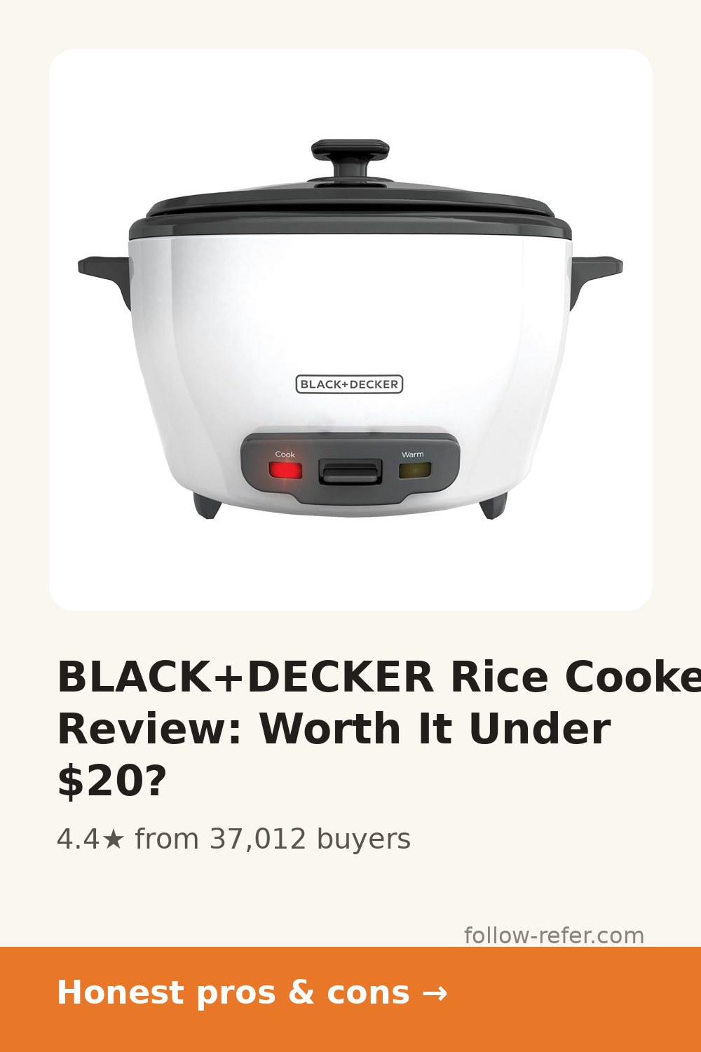BLACK+DECKER Rice Cooker Review: Worth It Under $20?