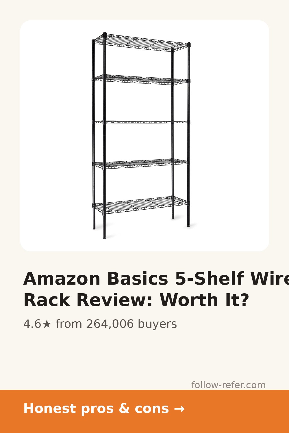 Amazon Basics 5-Shelf Wire Rack Review: Worth It?