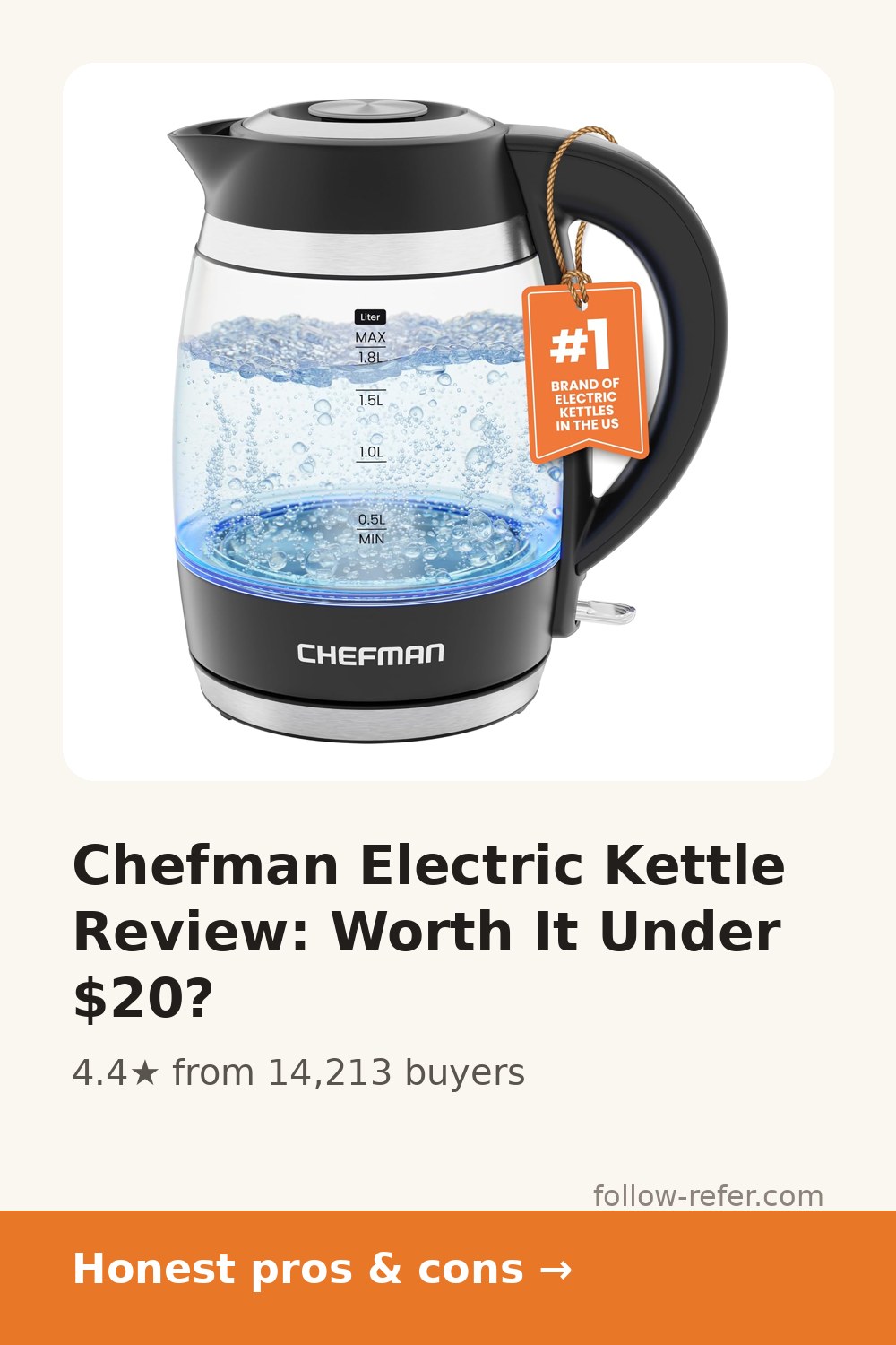 Chefman Electric Kettle Review: Worth It Under $20?
