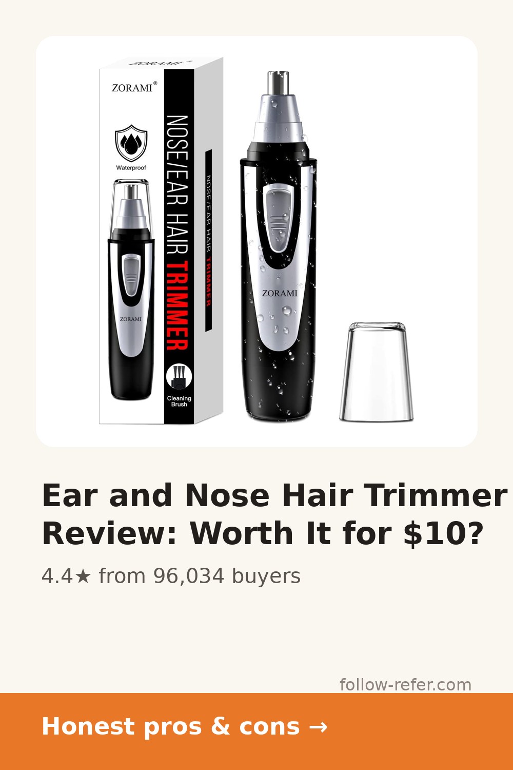 Ear and Nose Hair Trimmer Review: Worth It for $10?
