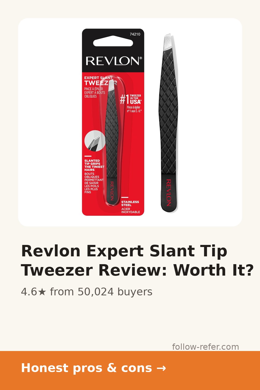 Revlon Expert Slant Tip Tweezer Review: Worth It?