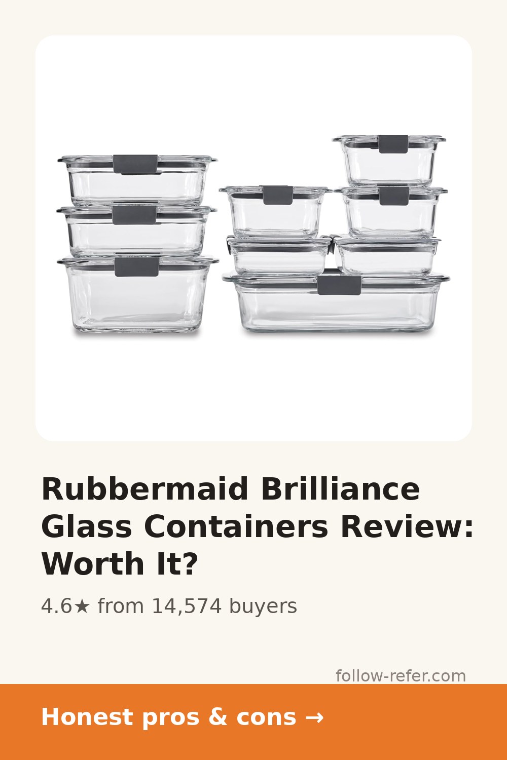 Rubbermaid Brilliance Glass Containers Review: Worth It?