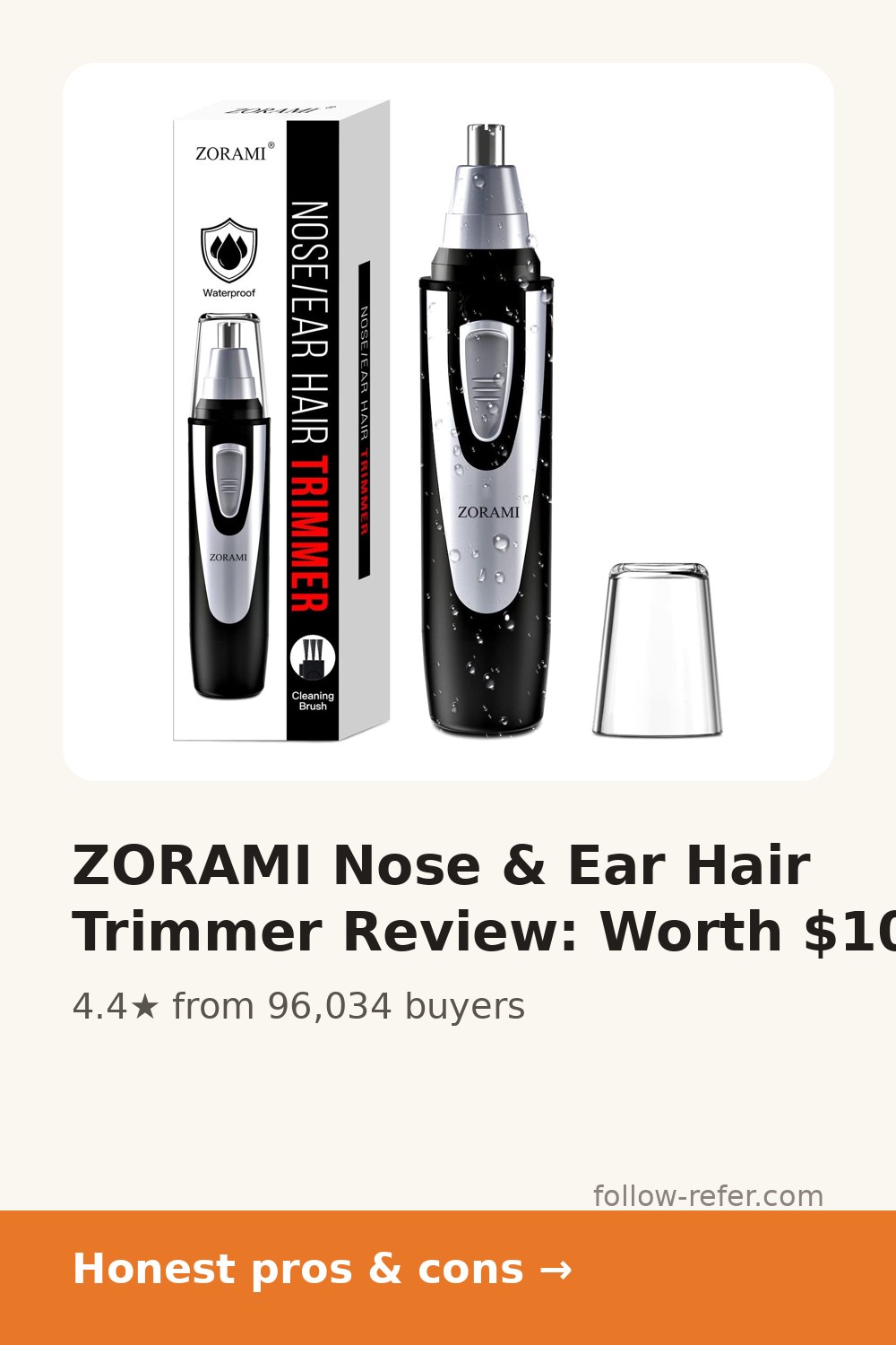 ZORAMI Nose & Ear Hair Trimmer Review: Worth $10?